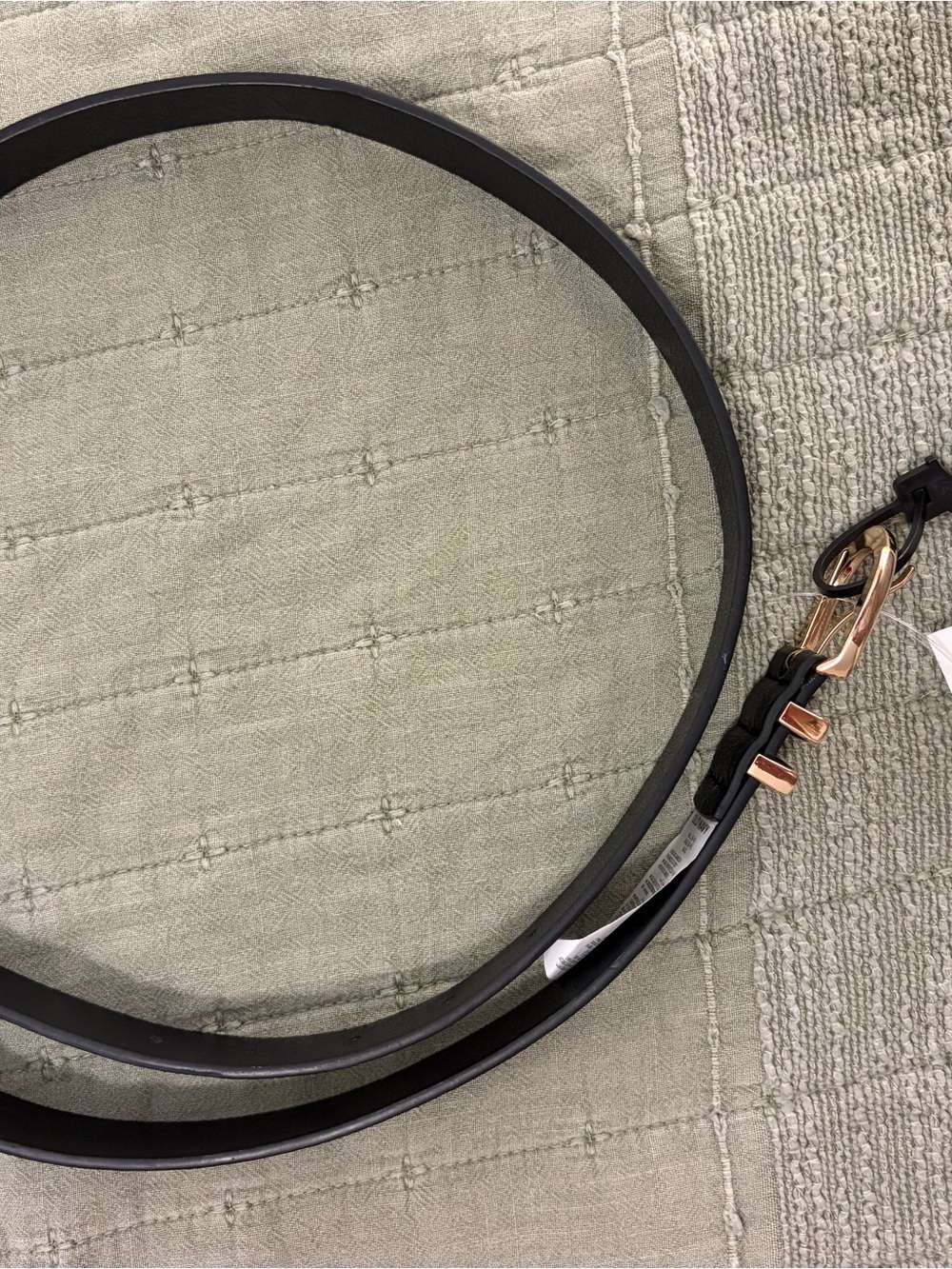 Old Navy Brand New Black Belt Gold Buckle Size M-L 42 inches